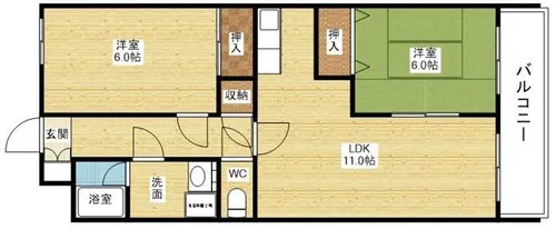 メゾンノール加島【5階】の間取り
