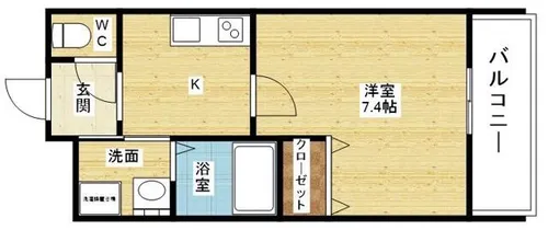 パーラム淡路【2階】の間取り