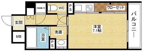 LUMINOUS新大阪【3階】の間取り