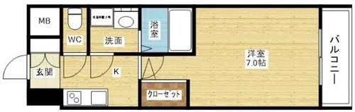 スプランディッドⅡ【5階】の間取り