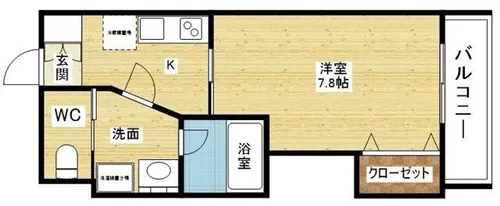 センコートⅡ【4階】の間取り