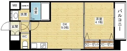 スプランディッドⅠ【4階】の間取り