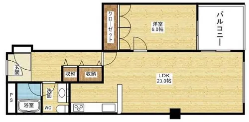 ザ・グランドビュー・オオサカ【11階】の間取り