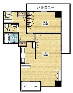 ザ・グランドビュー・オオサカ【4階】の間取り