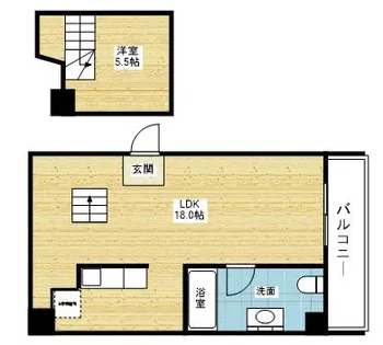 是空JYUSO【1階】の間取り
