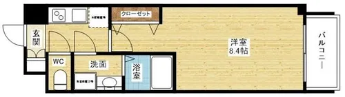 レジデンス塚本ヴィークス【5階】の間取り