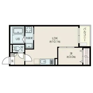 Jack hiradeⅠ【201号室】の間取り