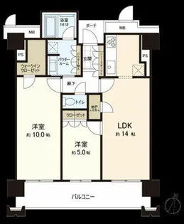 MJR赤坂タワー【9階】の間取り