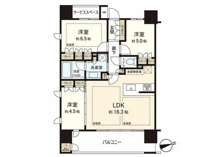 パークホームズ大濠公園フロント【4階】の間取り