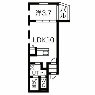 メルヴェイユ二ツ杁【1階】の間取り