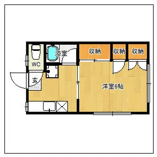 メルサハイツ【A203号室】の間取り