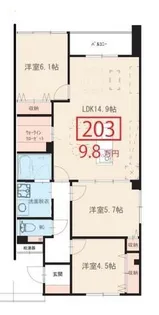 Saraーサラー【2階】の間取り