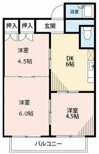 ニューライフKS B【202号室】の間取り