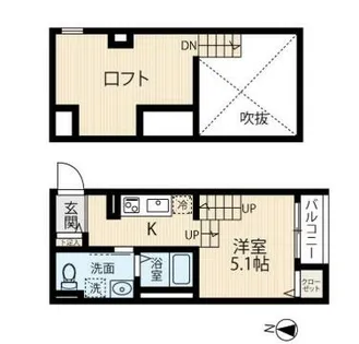 Felice wajiro【203号室】の間取り