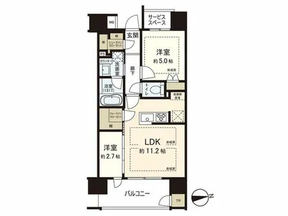 パークホームズ大濠公園フロント【3階】の間取り