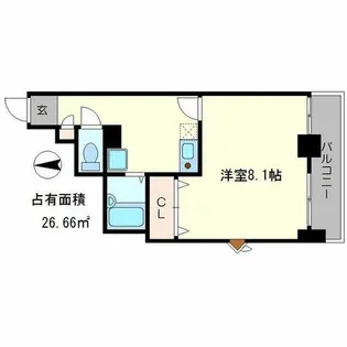 OKUNO御所東ビル【3階】の間取り