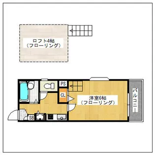 イーストピュア筥松【2階】の間取り