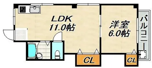 メゾンド・マリン【2階】の間取り