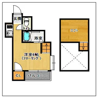 コスモピアヒルズ和白丘【206号室】の間取り