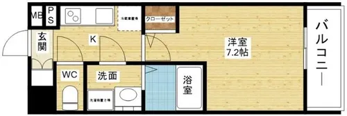 プランドール新大阪PARKレジデンス【8階】の間取り