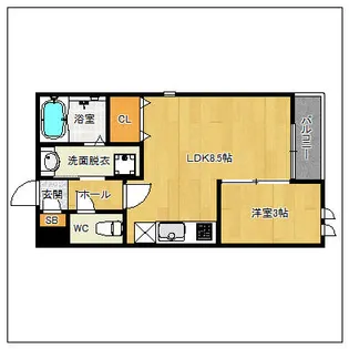 Grandtic Sunbath紫【1階】の間取り