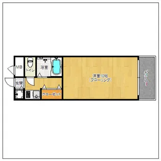 アイレックス南天神【107号室】の間取り