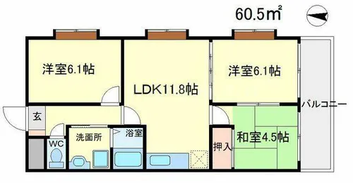 ラメゾンブリエ【4階】の間取り