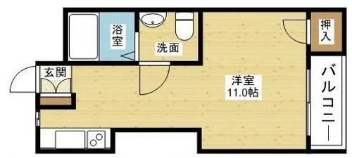 エバーグリーン新大阪【4階】の間取り