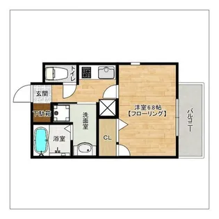 エンクレスト博多MATE【14階】の間取り