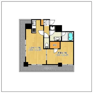 グランアルト天神タワー【3階】の間取り