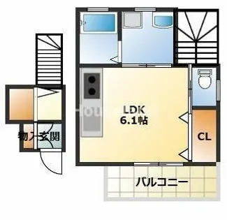 エステート寿【201号室】の間取り