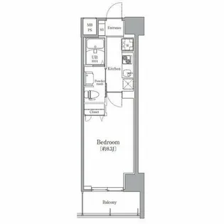 エルプレイス京橋【7階】の間取り
