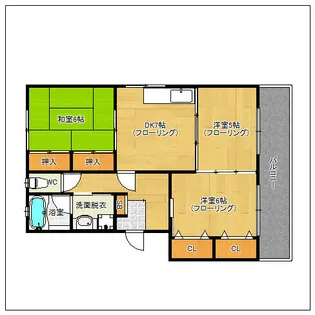 黒坂壱番館【101号室】の間取り