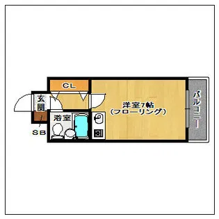 ステイタスマンション博多駅前【6階】の間取り