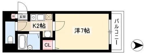 はあとTWO2002【4階】の間取り