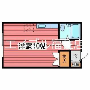 山田ビルA【2階】の間取り