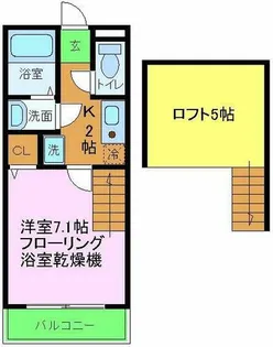 アイムパレス府中【2階】の間取り