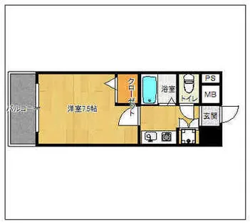 パティオス大橋【1階】の間取り