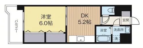 ソルレヴェンテ【402号室】の間取り