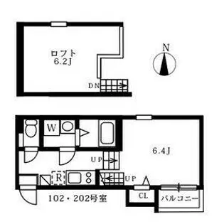 プレミアムハウスケイ【102号室】の間取り
