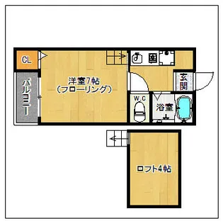 コモド天神南【103号室】の間取り