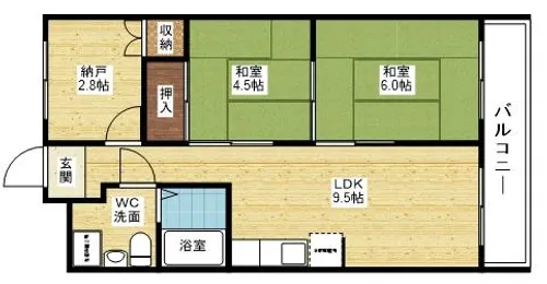 ハイツフルカワ【3階】の間取り