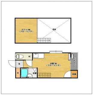 マテリオ香椎【101号室】の間取り