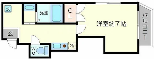 アリバ豊崎【6階】の間取り
