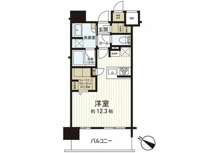 デュオヴェール博多駅【12階】の間取り