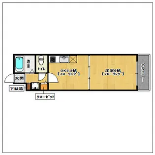 ル・アディッソ福岡【401号室】の間取り