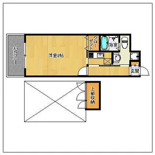 エステートモア天神ワーフ【8階】の間取り