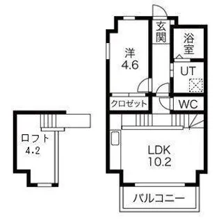 グランフォート新瑞橋【2階】の間取り