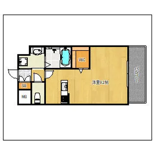 エンクレスト天神LARK【5階】の間取り