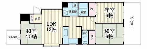 箕面サウンドヒルズ【5階】の間取り